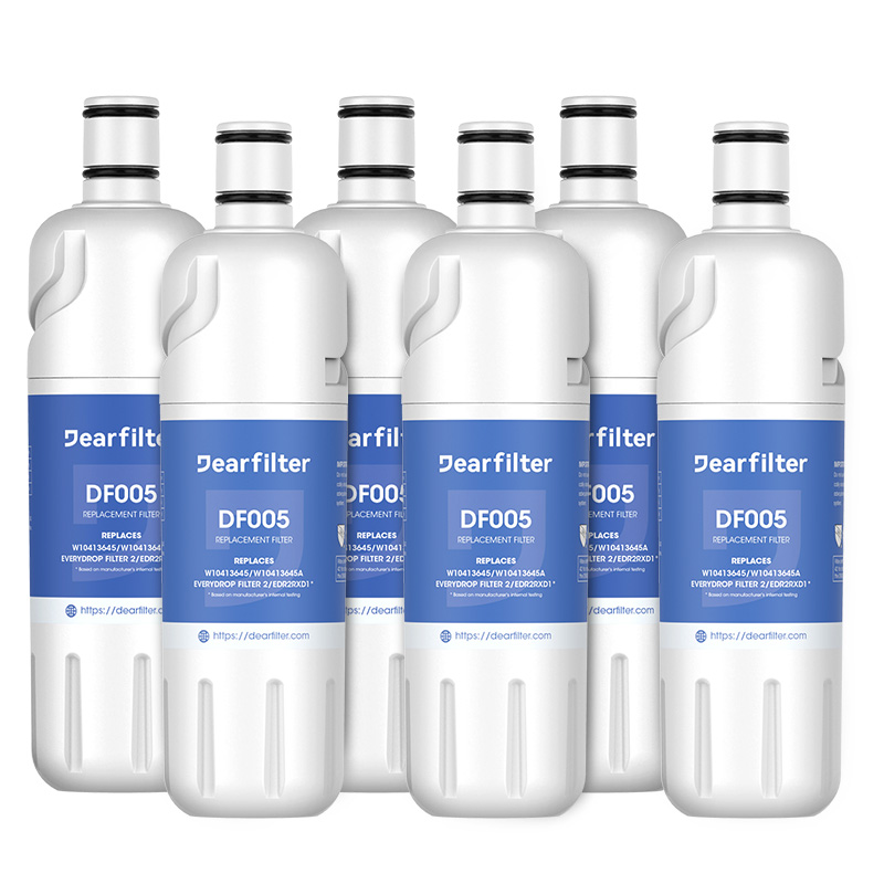 Dearfilters Compatible with EDR2RXD1 Water Filter, Filter 2 W10413645A Replacement 6PCS