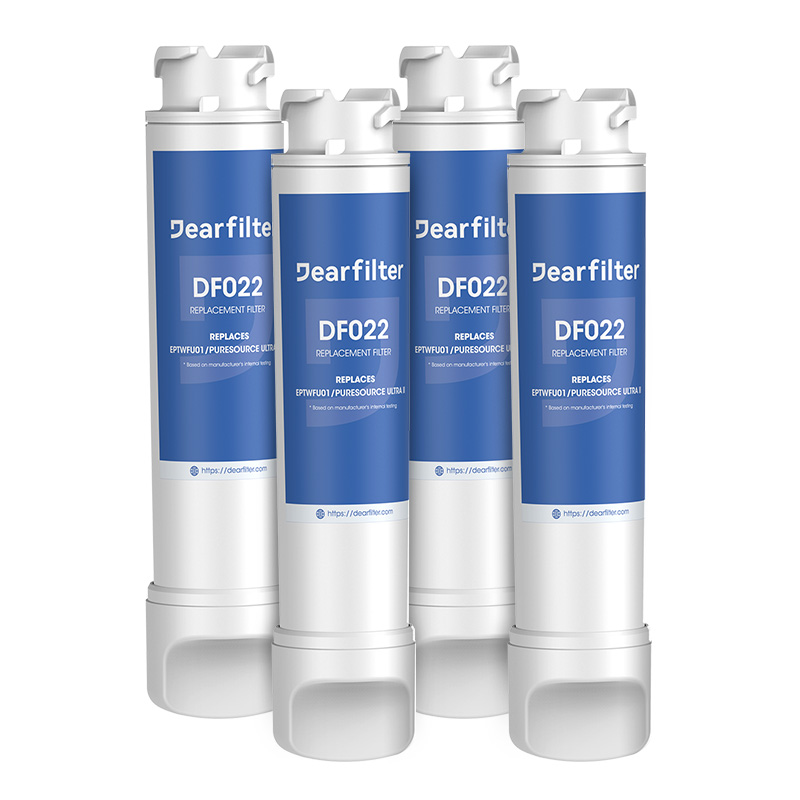 Dearfilters Compatible with Water Filter EPTWFU01, EWF02, Puresource Ultra 2 Water Filter 4PCS