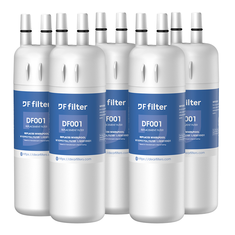 Dearfilters Refrigerator Filter Replacements, EDR1RXD1 Compatible Filter, W10295370A, Filter 1 Replacement 5PCS